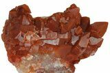 Sparkly, Red Quartz Crystal Cluster - Morocco #173913-2